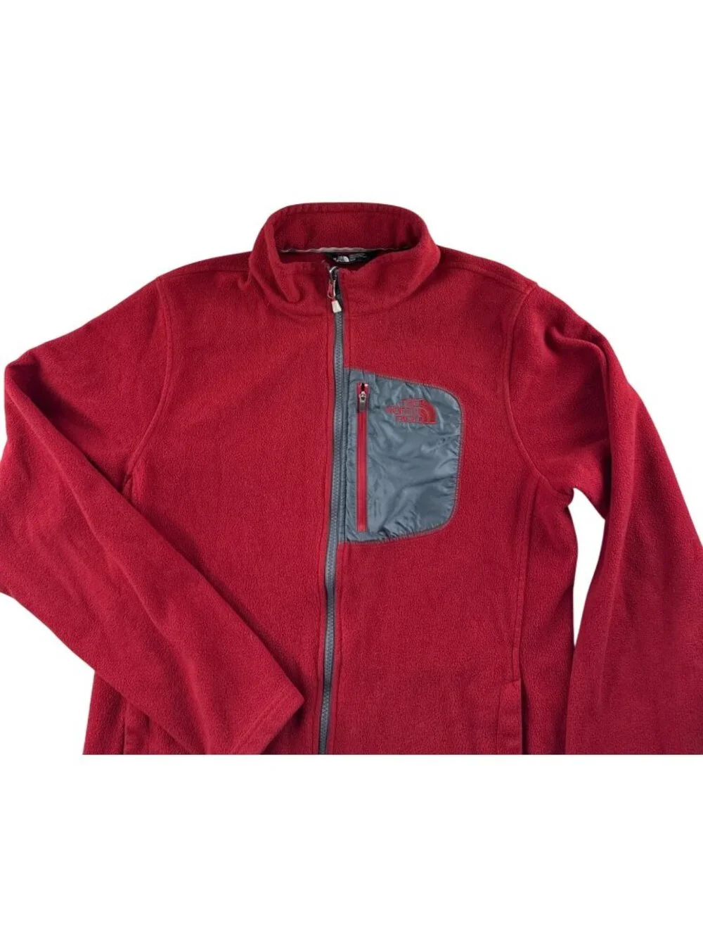 The North Face TKA 100 Classic Trinity Men's Medium Red Full Zip Fleece